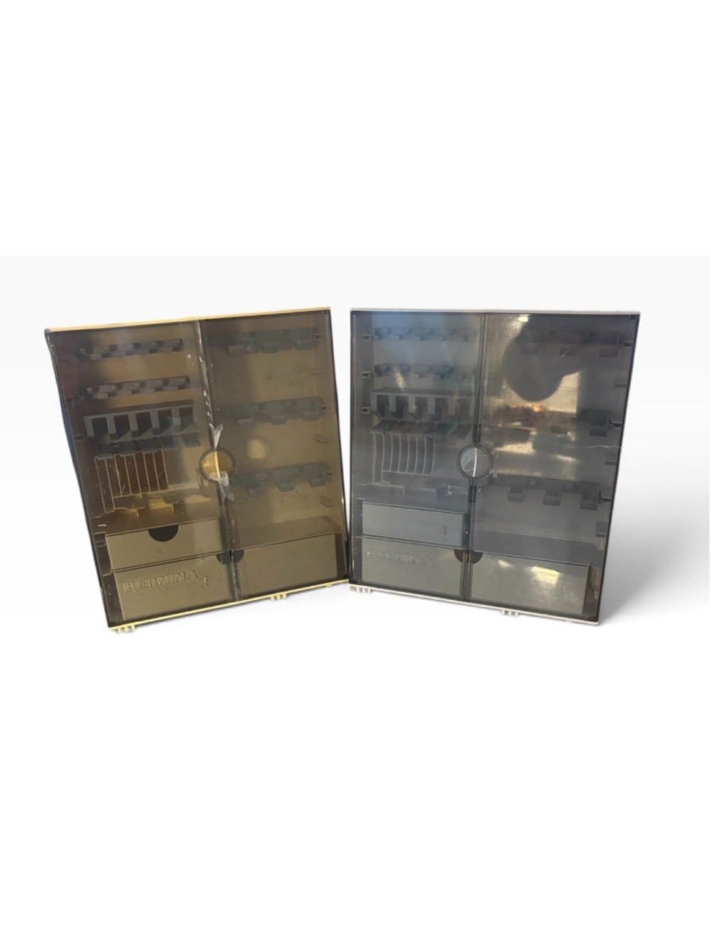Bernina Sewing Machine Accessory Storage Box Case Set Of 2